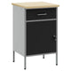 Vidaxxl Werkbank mit Schublade mit Stauraum Schwarz und Grau 50 x 55 x 85 cm