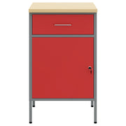 VidaXL Werkbank Rot und Grau 50 x 55 x 85 cm, Holzwerkstoff und Stahl - afbeelding 3
