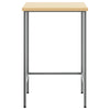 Vidaxx Ecktisch grau 55 x 55 x 85 cm Stahl und Holzwerkstoff