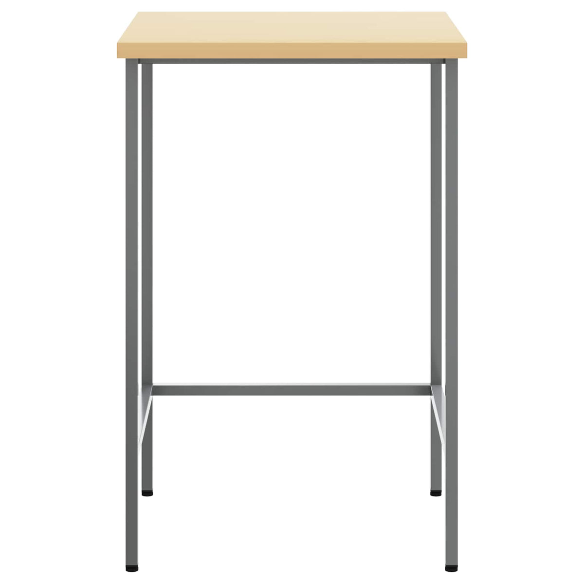 Vidaxx Ecktisch grau 55 x 55 x 85 cm Stahl und Holzwerkstoff