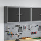 Vidaxxl Werkzeugschrank mit Regal schwarz und grau 50 x 20 x 55 cm