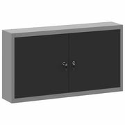 Vidaxxl Werkzeugschrank mit Regal schwarz und grau 50 x 20 x 55 cm - afbeelding 2