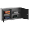 Vidaxxl Werkzeugschrank mit Regal schwarz und grau 50 x 20 x 55 cm