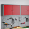 Vidaxx Werkzeugschrank mit Regal rot und grau 50 x 20 x 55 cm