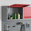 VidaXL Werkzeugschrank mit Stauraum Rot und Grau 50 x 25 x 35 cm