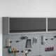 Vidaxx Werkzeugschrank mit Stauraum Schwarz und Grau 100 x 25 x 35 cm