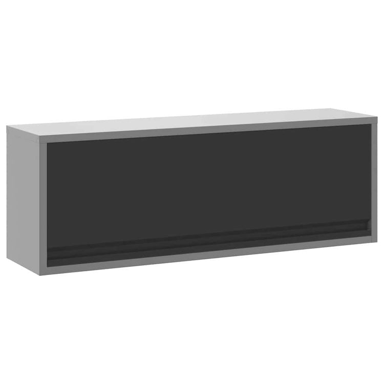 Vidaxx Werkzeugschrank mit Stauraum Schwarz und Grau 100 x 25 x 35 cm