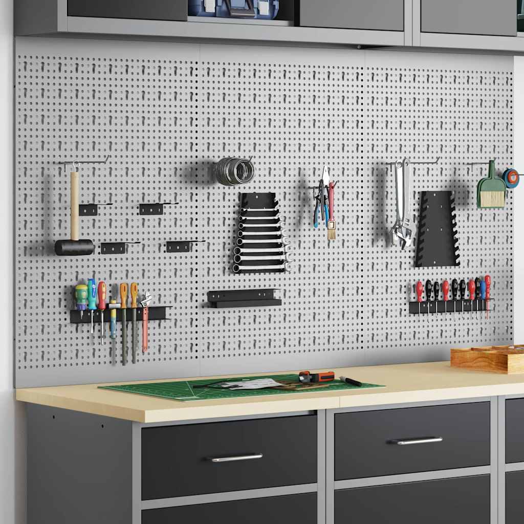 Vidaxx Tools Wandpaneel 3 Stk. Grau 150 x 1 x 80 cm