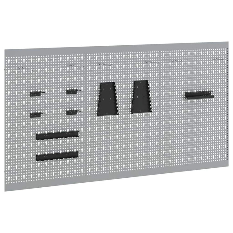 Vidaxx Tools Wandpaneel 3 Stk. Grau 150 x 1 x 80 cm