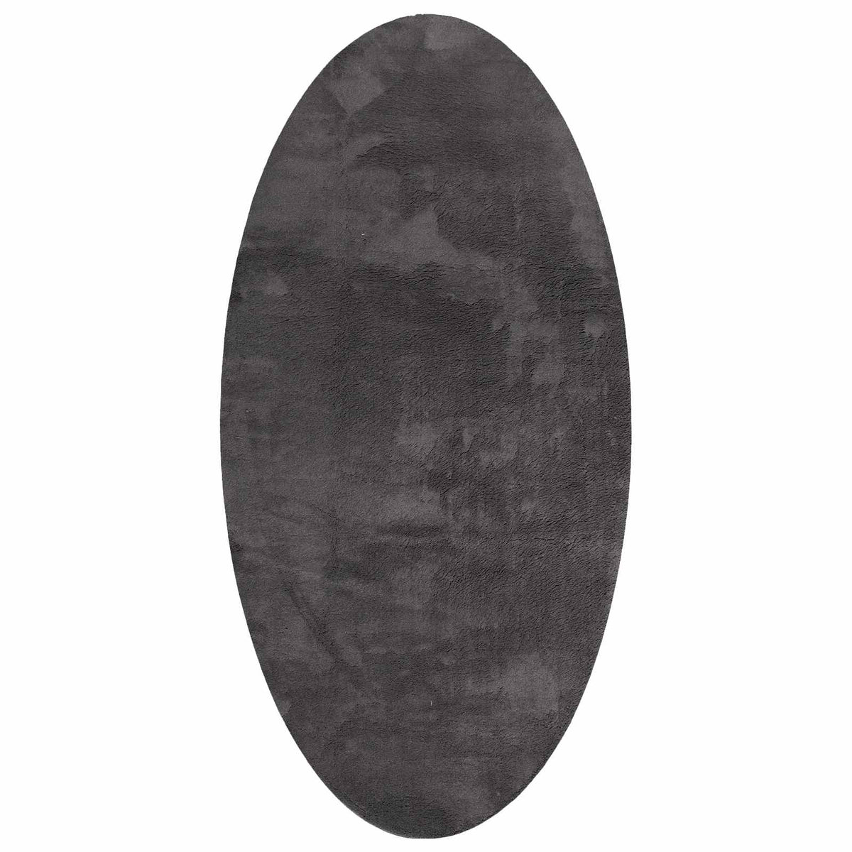 Vidaxl Teppiche Oval Huarte Anthrazit 100 x 200 cm 100 % Polyester