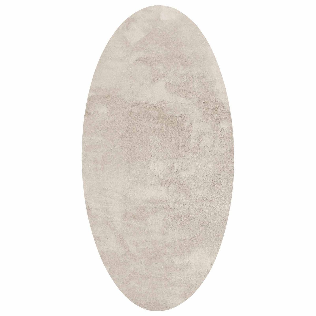 Vidaxl Teppiche Oval Huarte Beige 80 x 150 cm 100 % Polyester