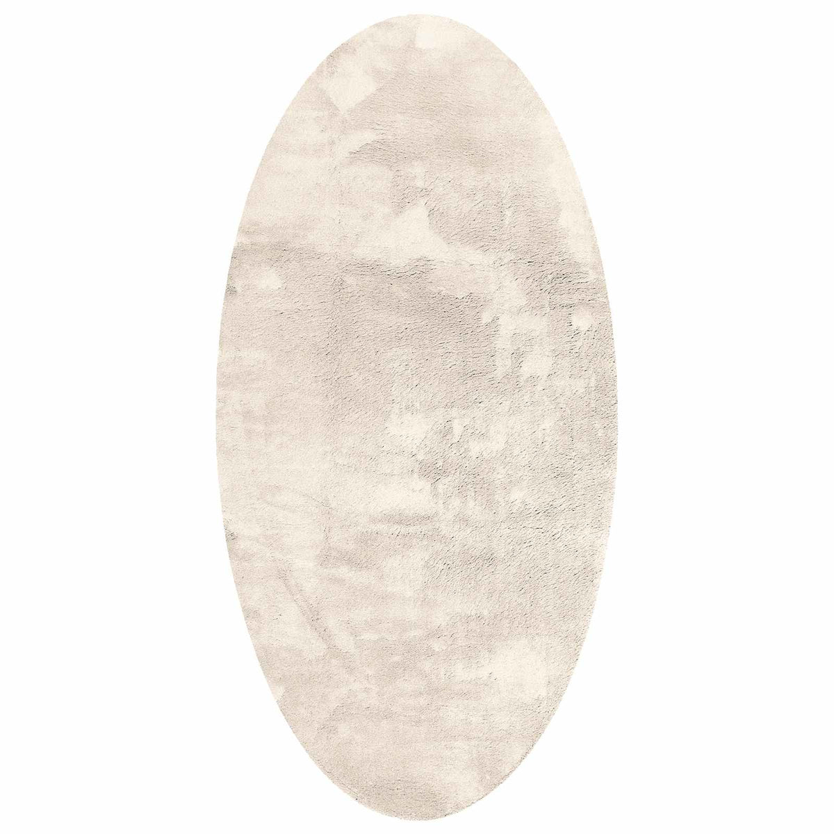 Vidaxl Teppiche Oval Huarte Beige 100 x 200 cm 100 % Polyester