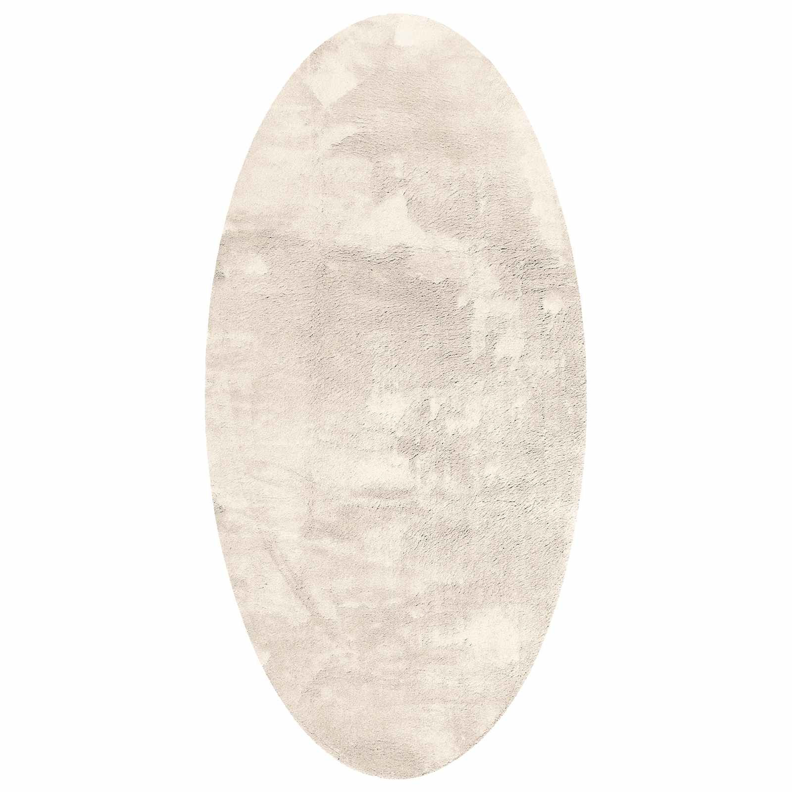 Vidaxl Teppiche Oval Huarte Beige 100 x 200 cm 100 % Polyester