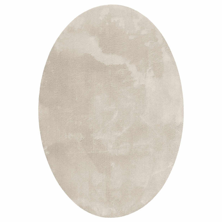 Vidaxl Teppiche Oval Huarte Beige 120 x 170 cm 100 % Polyester