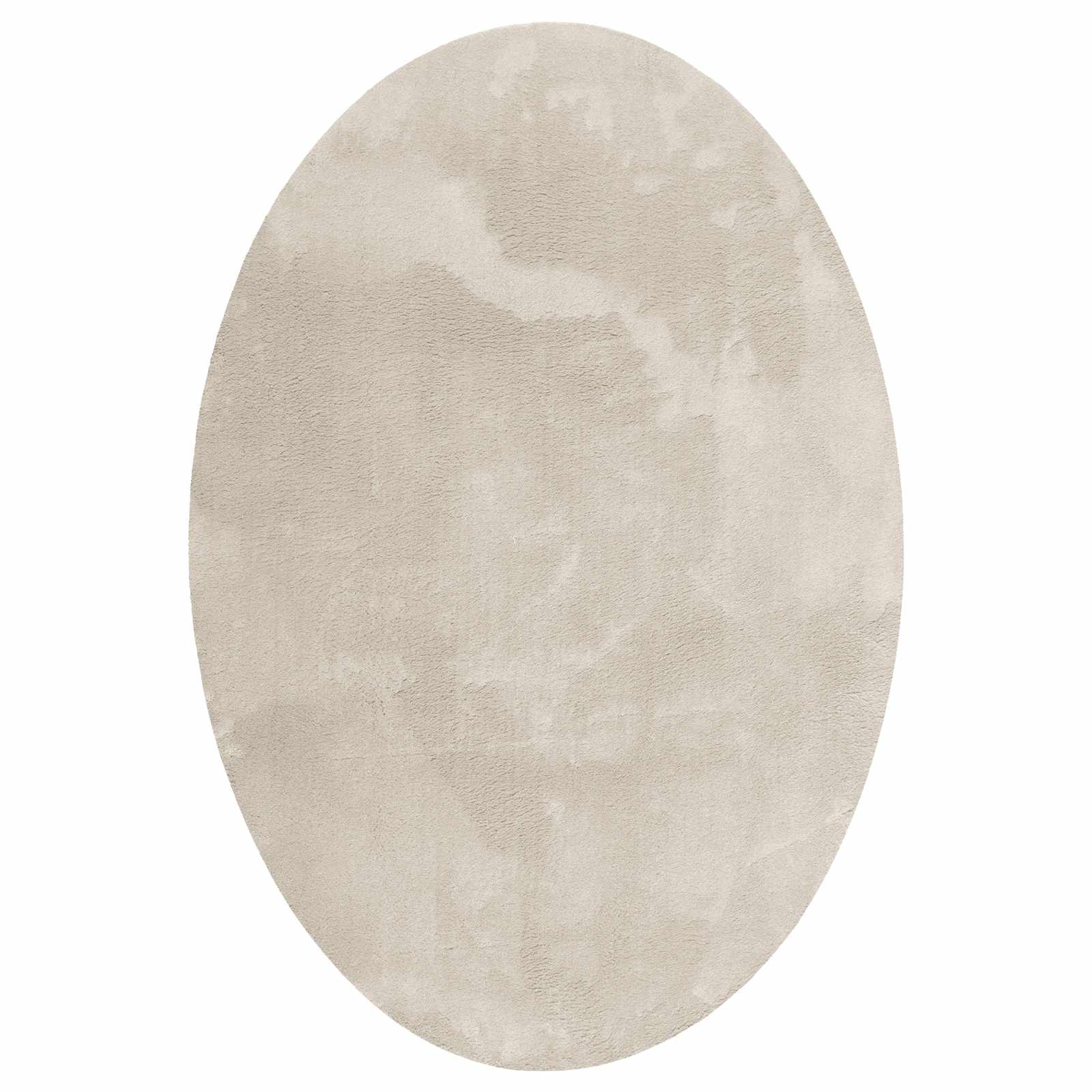 Vidaxl Teppiche Oval Huarte Beige 160 x 230 cm 100 % Polyester