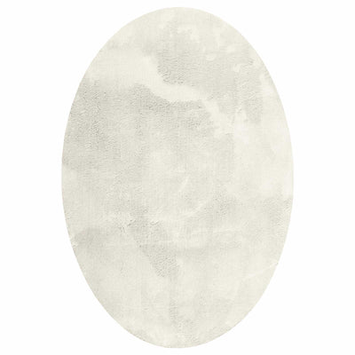 Vidaxl Teppiche Oval Huarte Creme 140 x 200 cm 100 % Polyester