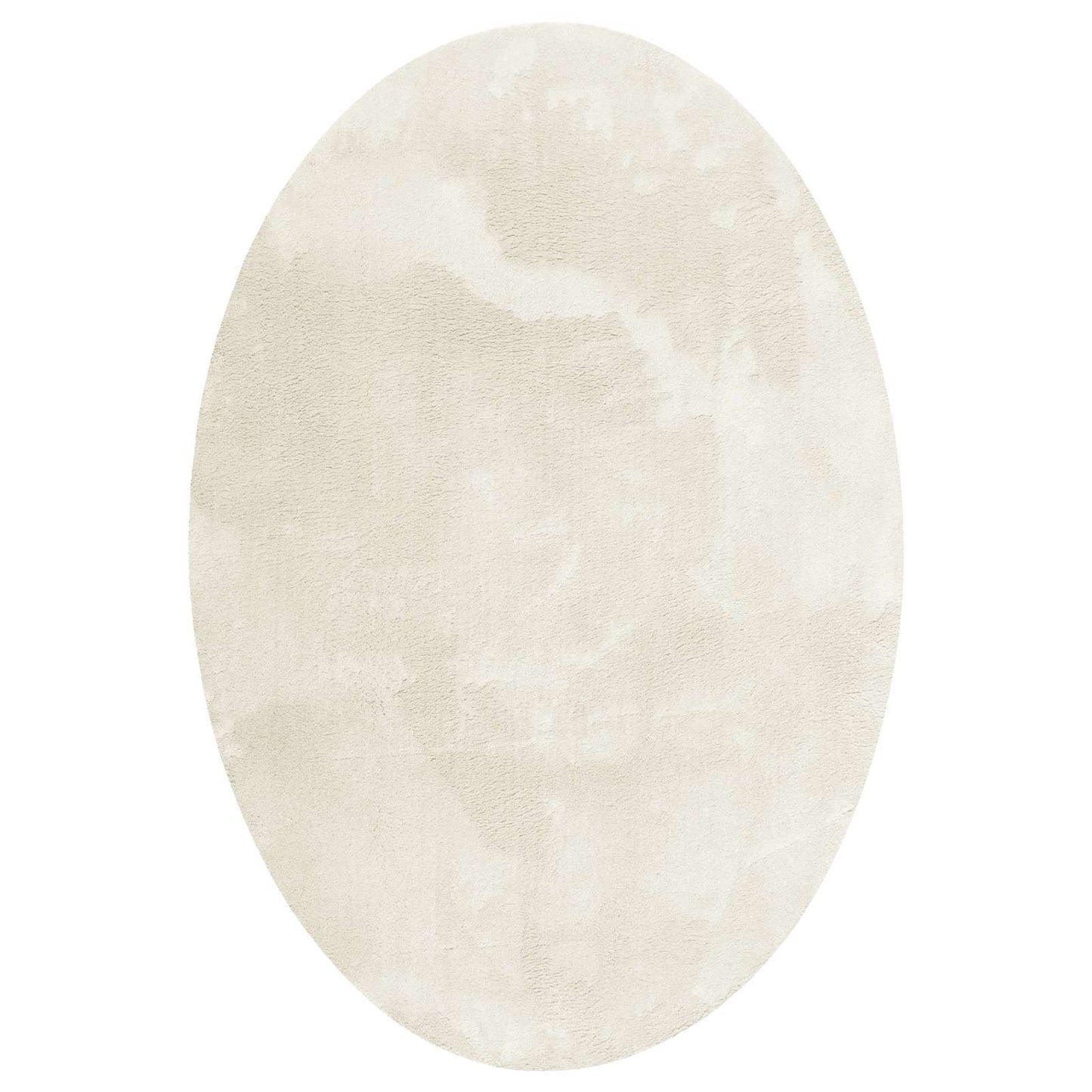 Vidaxl Teppiche Oval Huarte Creme 160 x 230 cm 100 % Polyester