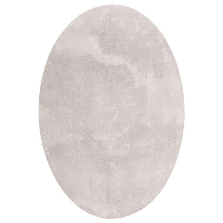Vidaxl Teppiche oval Huarte Sand 140 x 200 cm 100 % Polyester