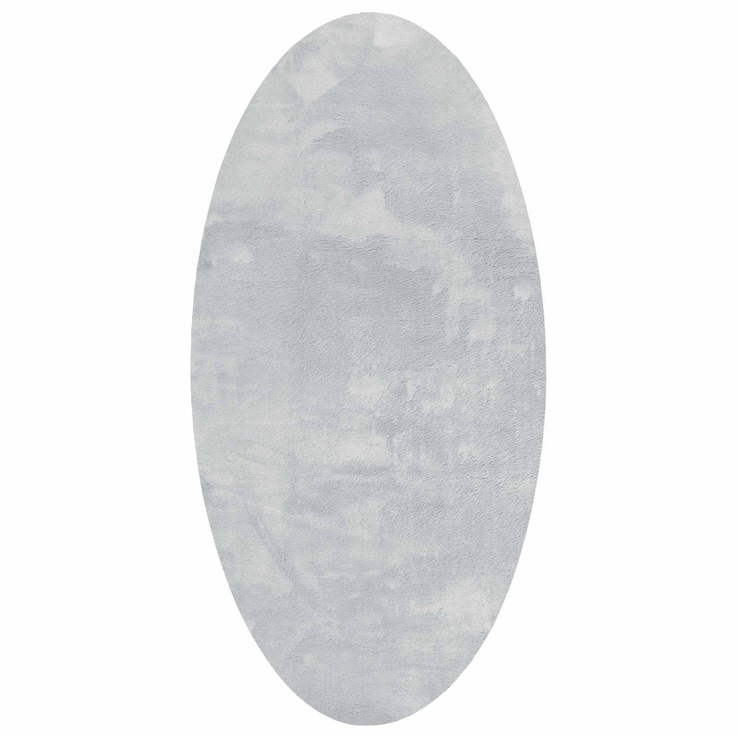 Vidaxl-Teppiche oval huarte grau 80 x 150 cm 100 % Polyester