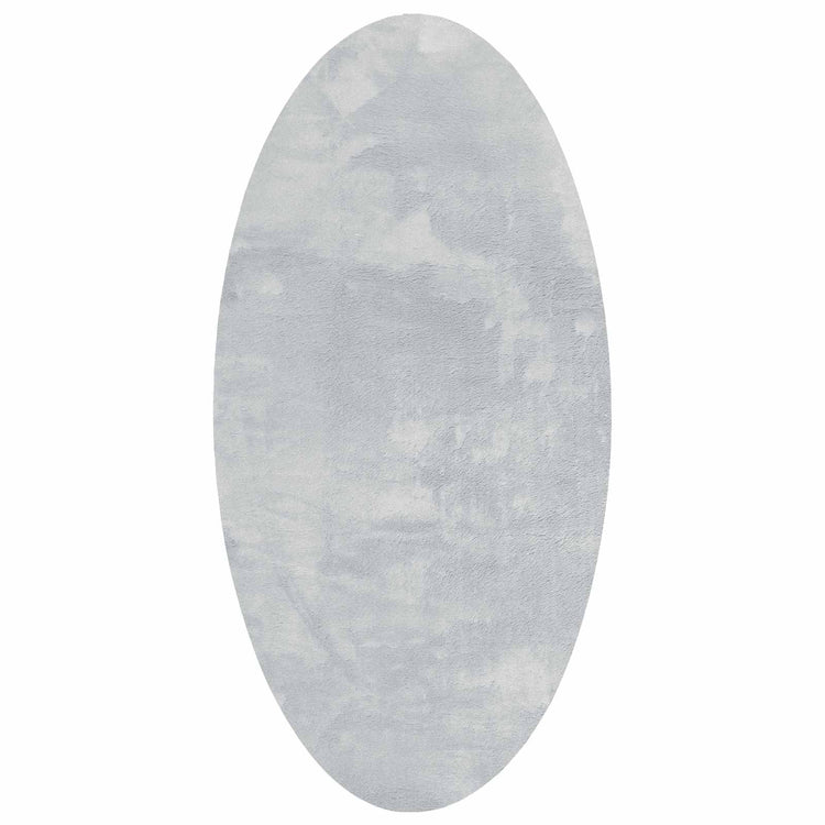 Vidaxl-Teppiche oval huarte grau 80 x 150 cm 100 % Polyester
