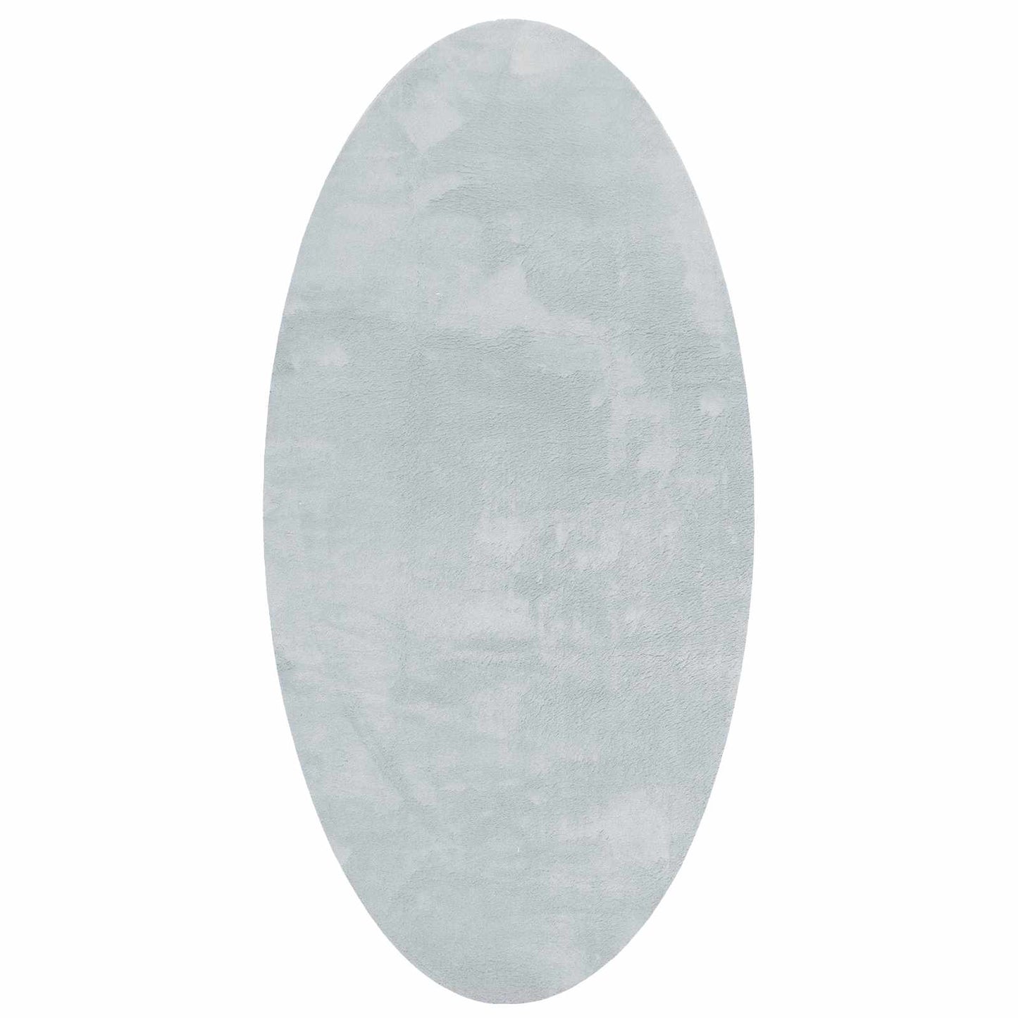 Vidaxl Teppiche oval huarte grau 100 x 200 cm 100 % Polyester