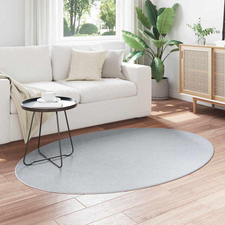 Vidaxl-Teppiche oval huarte grau 120 x 170 cm 100 % Polyester