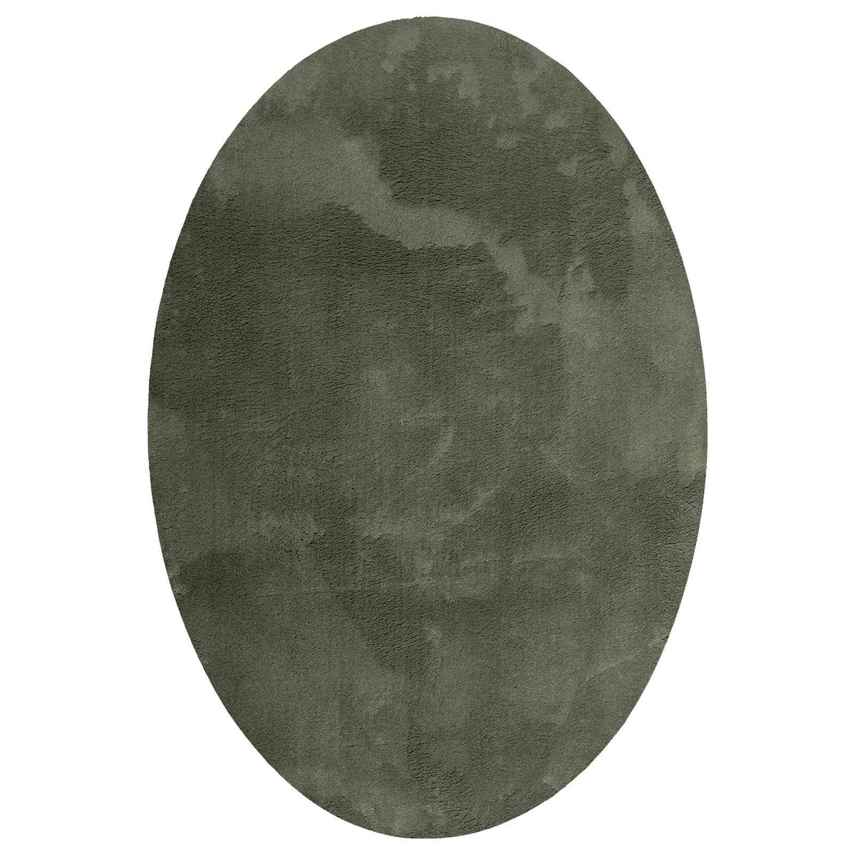 Vidaxl Teppiche oval Huarte Waldgrün 140 x 200 cm 100 % Polyester