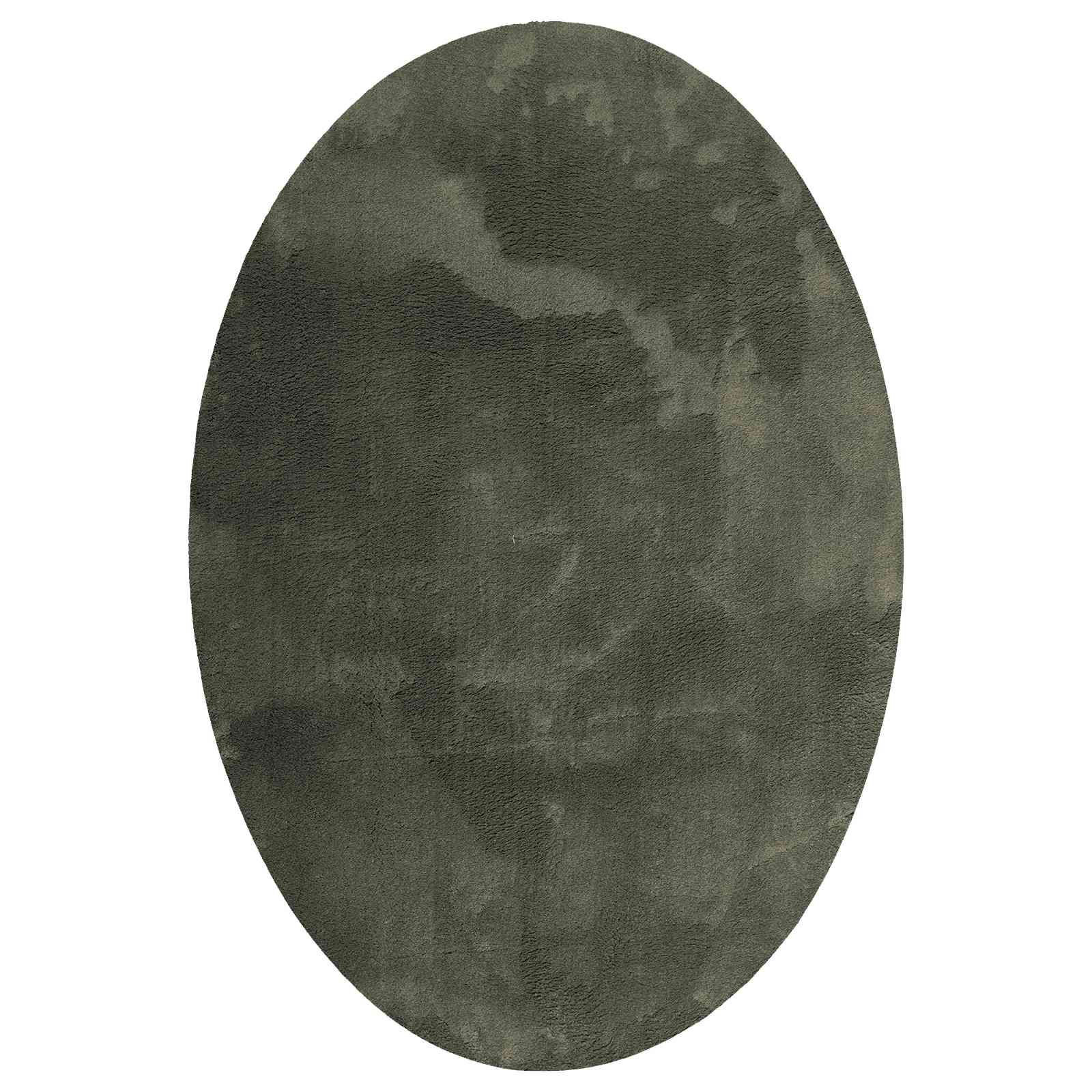 Vidaxl Teppiche oval Huarte Waldgrün 160 x 230 cm 100 % Polyester