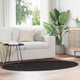 Vidaxl Teppiche Oval Huarte Schwarz 120 x 170 cm 100 % Polyester