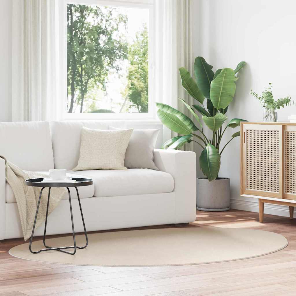 VidaXL Teppiche Huarte Beige 140 x 200 cm Polyester