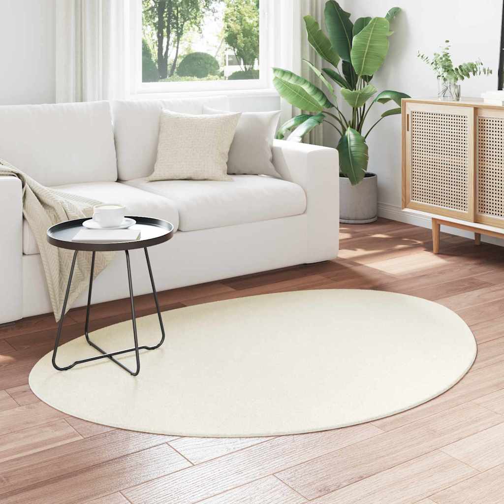VidaXL Teppiche Huarte Creme 100 x 200 cm Polyester