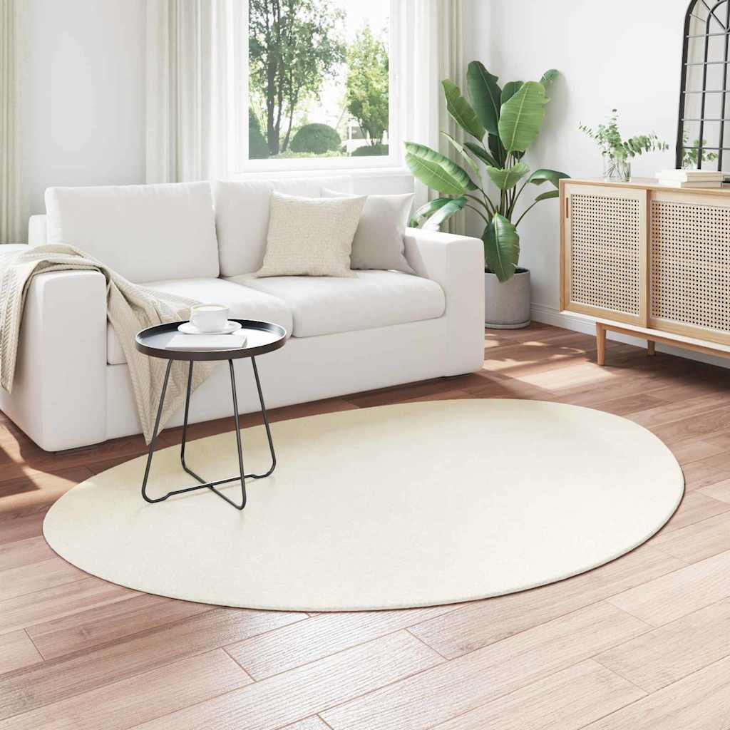 VidaXL Teppiche Huarte Creme 120 x 170 cm Polyester