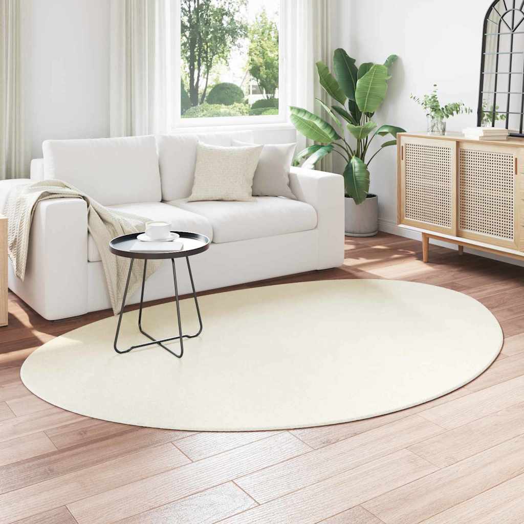 VidaXL Teppiche Huarte Creme 140 x 200 cm Polyester