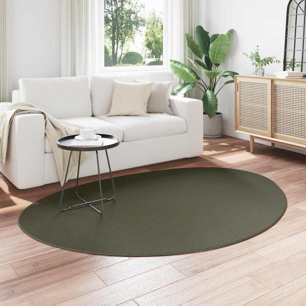 VidaXL Teppiche Huarte Waldgrün 140 x 200 cm Polyester