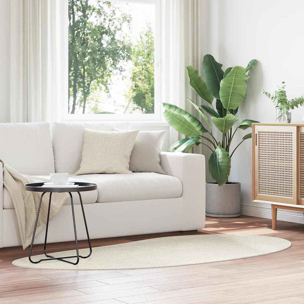 VidaXL Teppiche Huarte Creme 100 x 200 cm Polyester