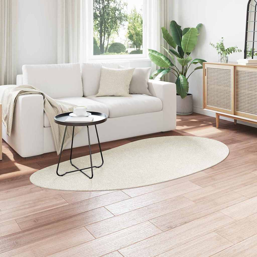 VidaXL Teppiche Huarte Creme 100 x 200 cm Polyester