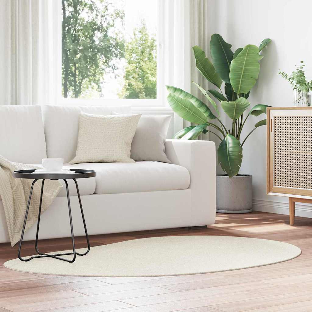 VidaXL Teppiche Huarte Creme 120 x 170 cm Polyester