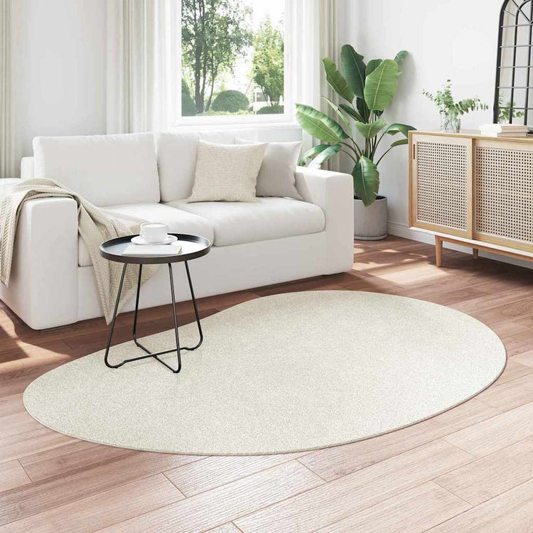 VidaXL Teppiche Huarte Creme 140 x 200 cm Polyester