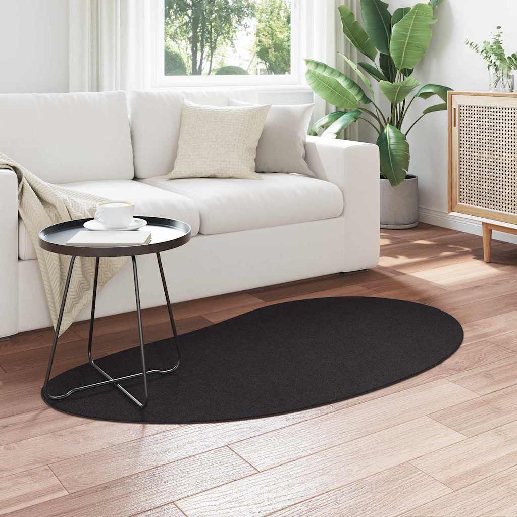 VidaXL Teppiche Huarte schwarz 80 x 150 cm Polyester