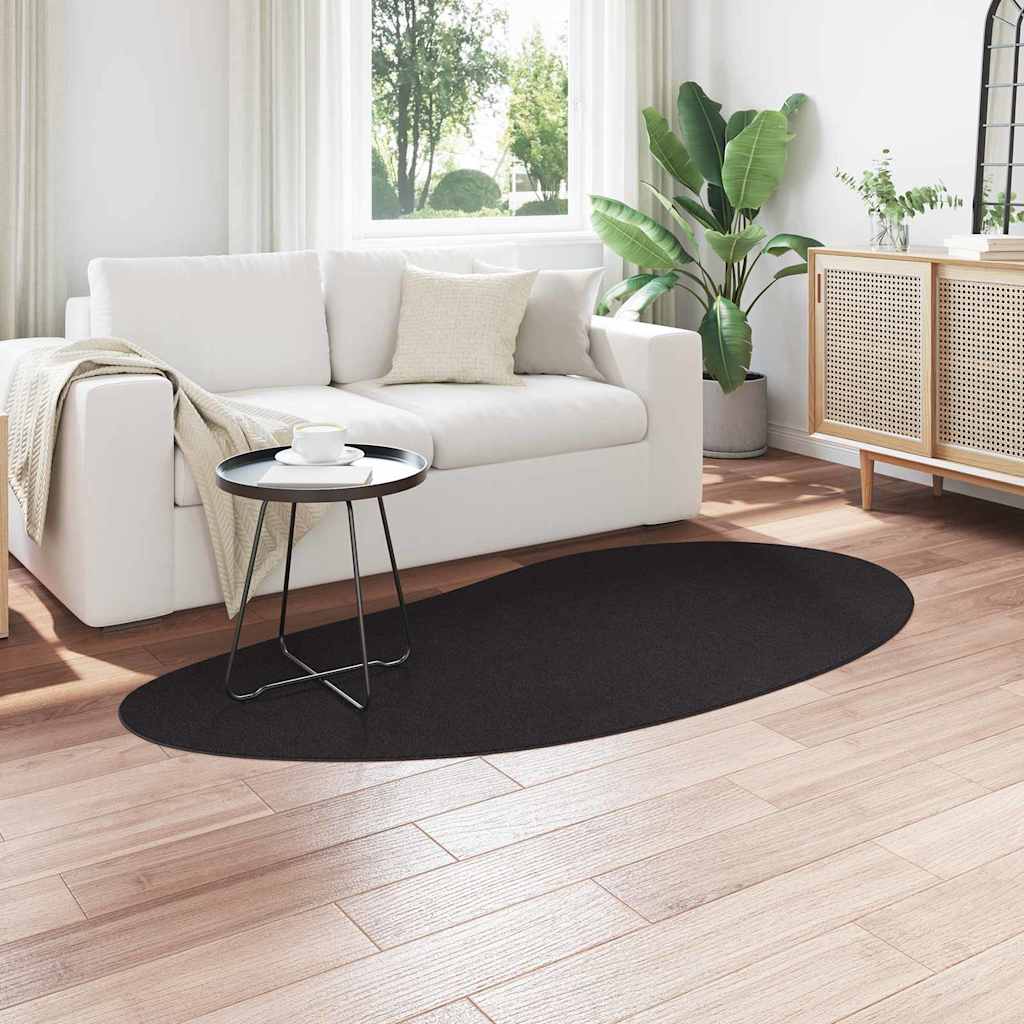 VidaXL Teppiche Huarte Schwarz 100 x 200 cm Polyester