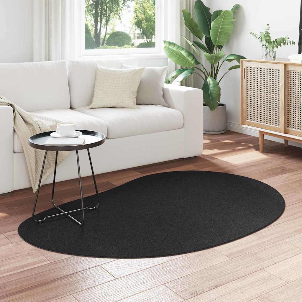VidaXL Teppiche Huarte schwarz 120 x 170 cm Polyester