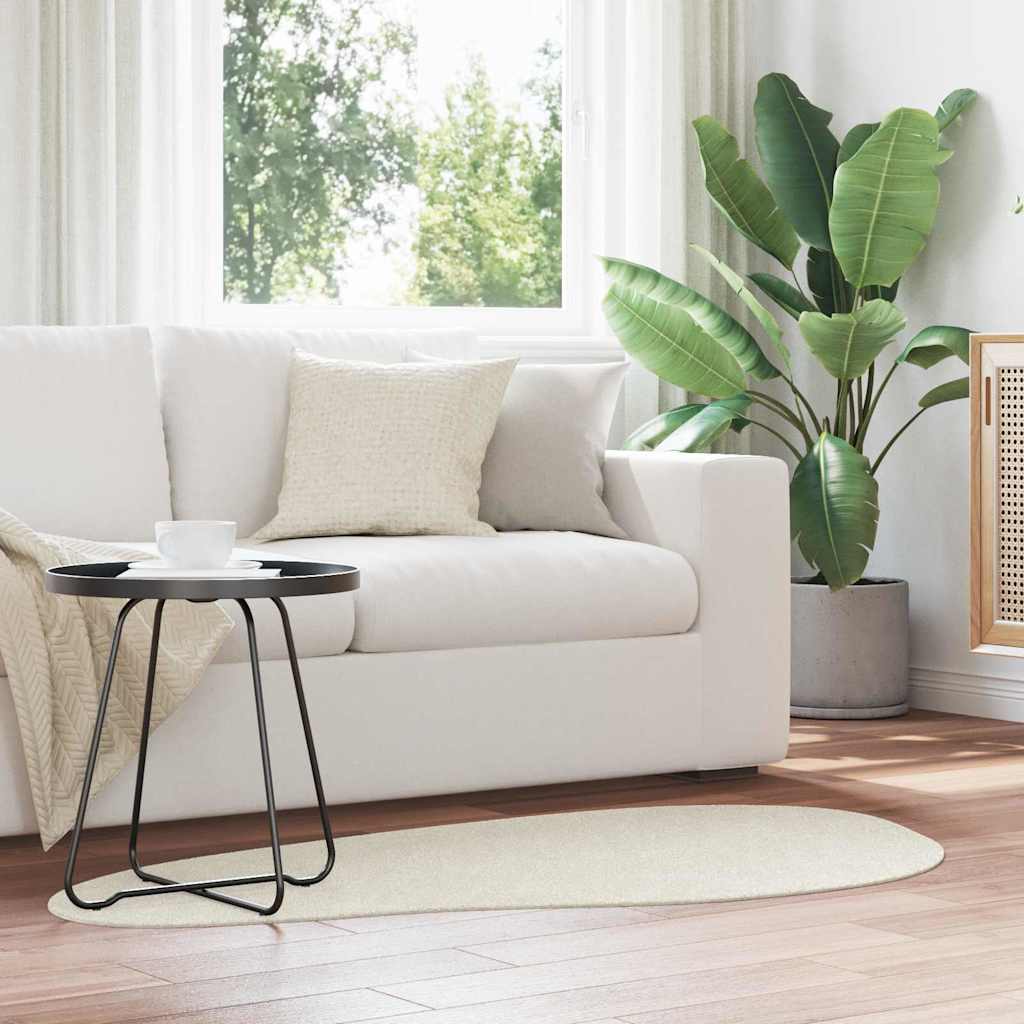 VidaXL Teppiche Huarte Creme 80 x 150 cm Polyester