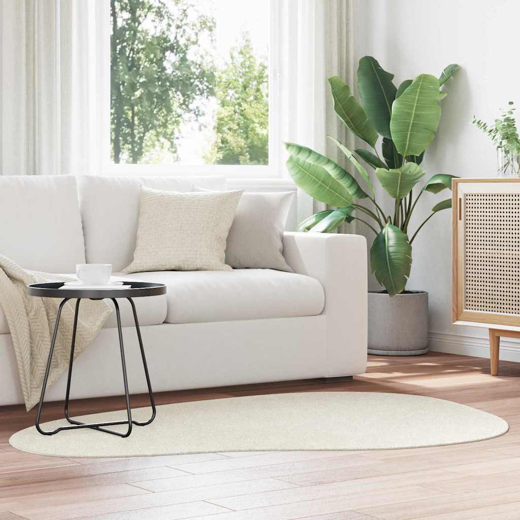 VidaXL Teppiche Huarte Creme 120 x 170 cm Polyester