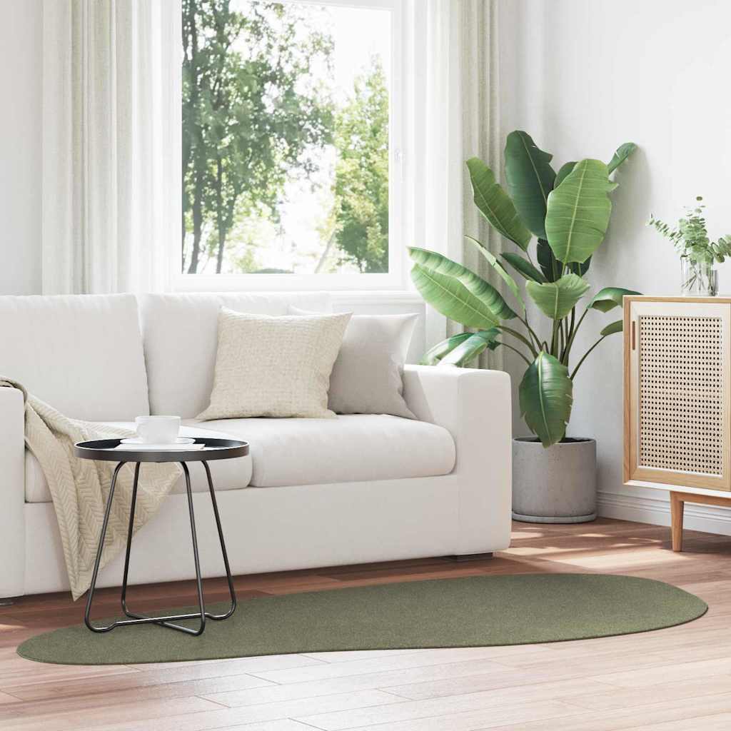 VidaXL Teppiche Huarte Waldgrün 100 x 200 cm Polyester