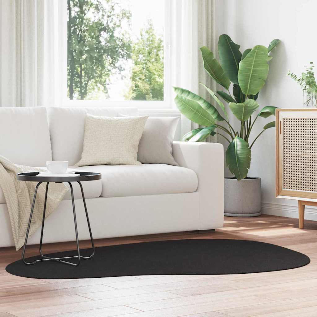 VidaXL Teppiche Huarte schwarz 120 x 170 cm Polyester