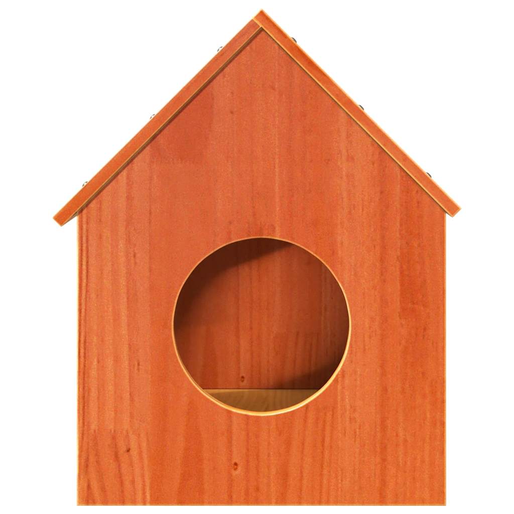 Vidaxl Kattenhuis 41x50x50 cm Festkiefer Wäschebraun