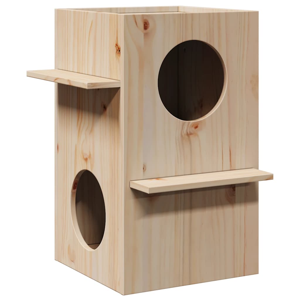 Vidaxl Kattenhuis 43x43x60 cm Festkiefer