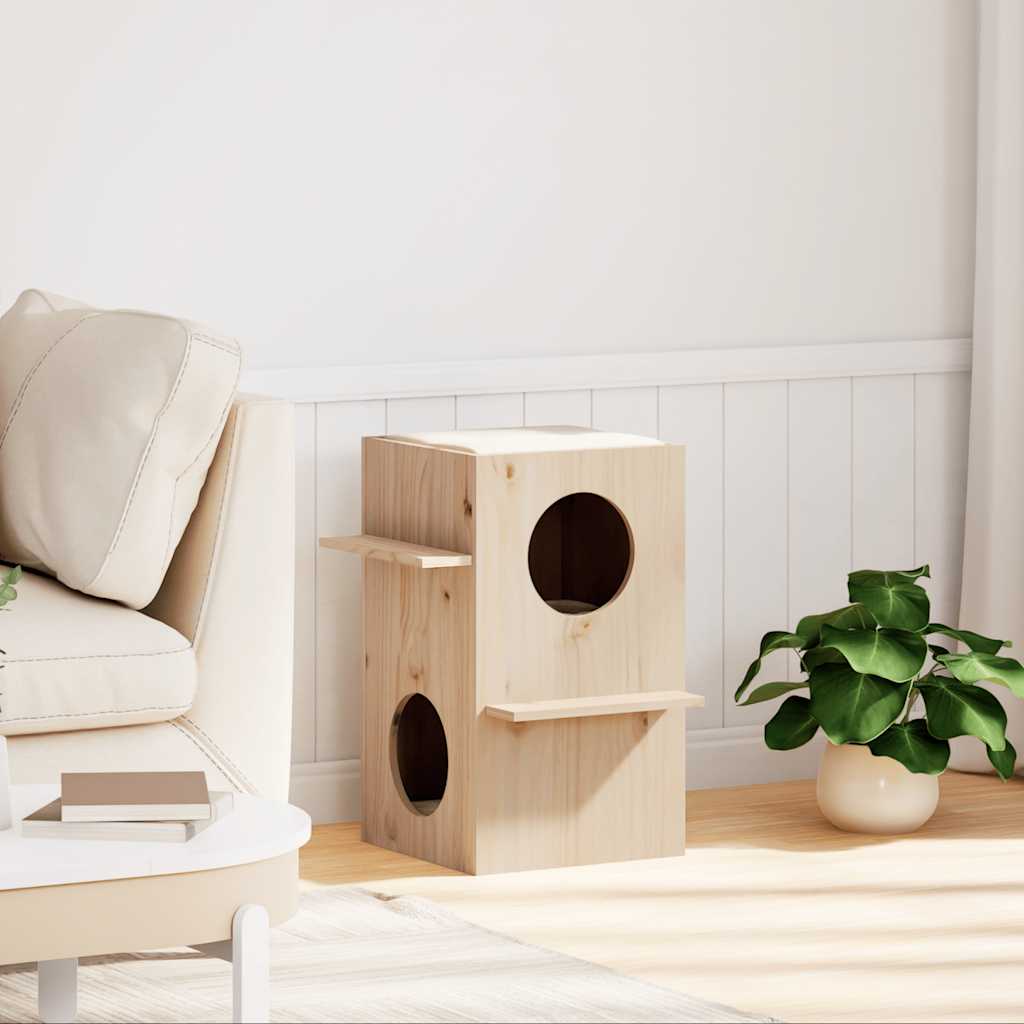 Vidaxl Kattenhuis 43x43x60 cm Festkiefer