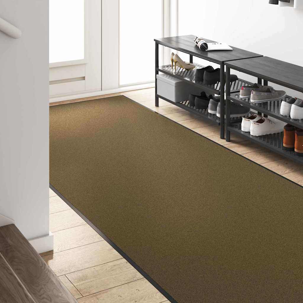 Vidaxx Fußmatte sonst braun und schwarz 120 x 300 cm Polyamid und PVC