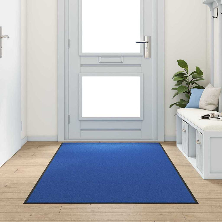 Vidaxx Fußmatte sonst blau und schwarz 120 x 250 cm Polyamid und PVC